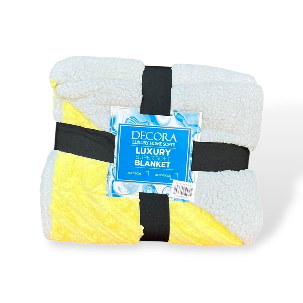Decora Super Soft Sherpa Throw - 150 x 200 cm