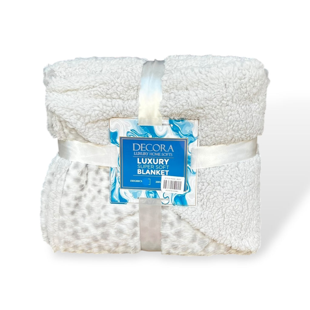 Decora Super Soft Sherpa Throw - 150 x 200 cm