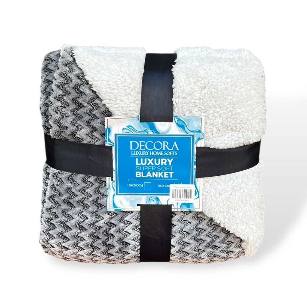 Decora Super Soft Sherpa Throw - 150 x 200 cm