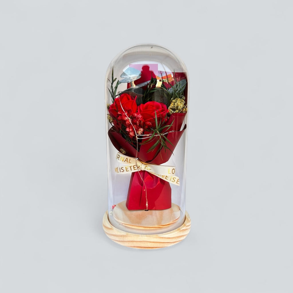 Light Up Flowers In A Jar