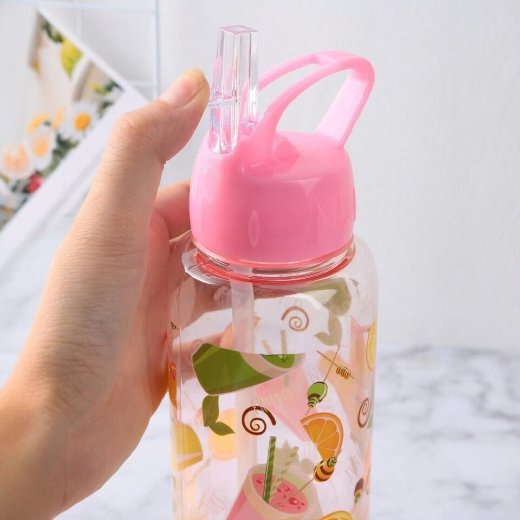 Kidz Dino Straw Water Bottle - 500 ml