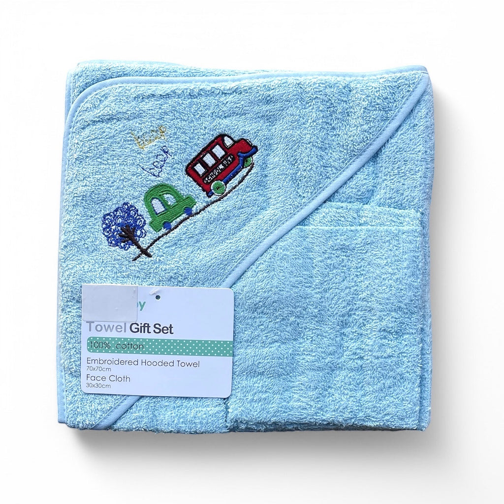 2PC Boys Hooded Towel Gift Set