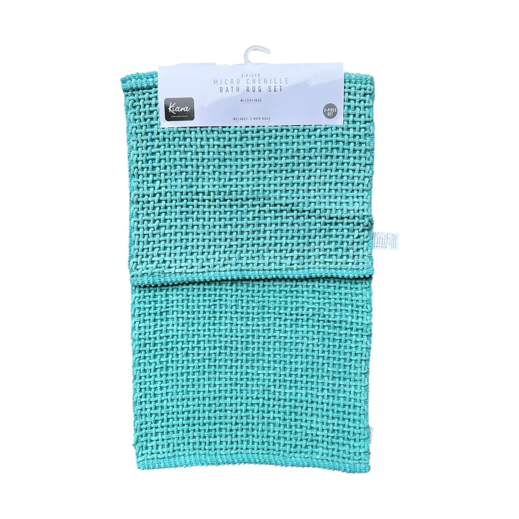 2PC Micro Chenille Bath Rug Set - 50 x 80 cm
