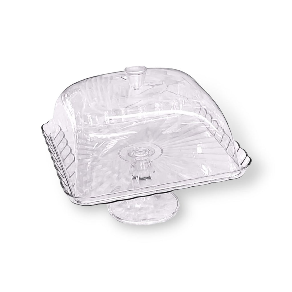 Acrylic Cake Dome & Stand - Square 31 cm - Style Phase Home