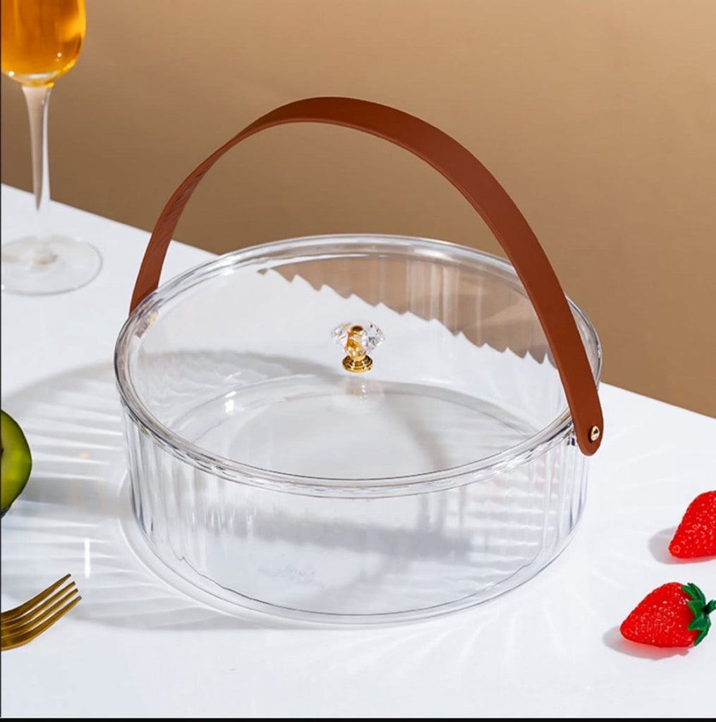Acrylic Container With Handle - Home Phase