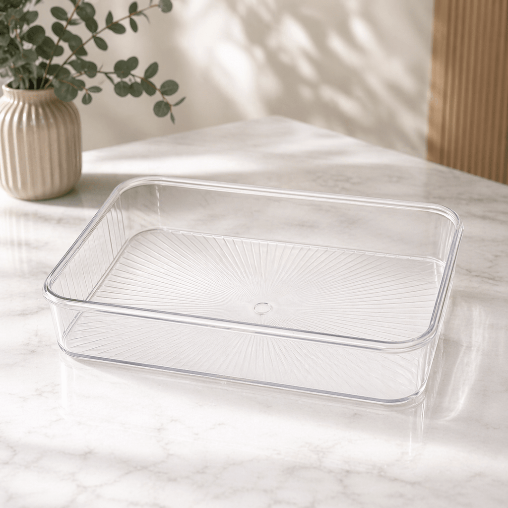 Acrylic Dessert Tray With Lid - Home Phase
