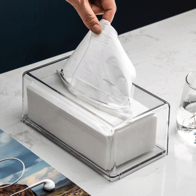 Acrylic Tissue Box - 21.5 x 13 x 9.5cm - Home Phase