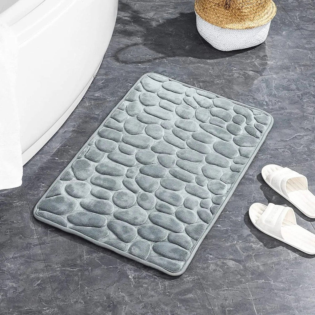 Bathlux 100% Cotton Embossed Bath Mat - 45 x 75 cm - Style Phase Home