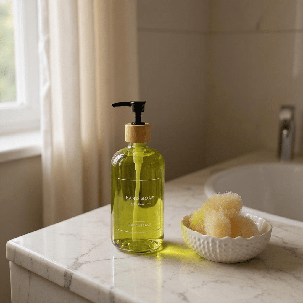 Bathlux Large Glass Soap Dispensor - Home Phase