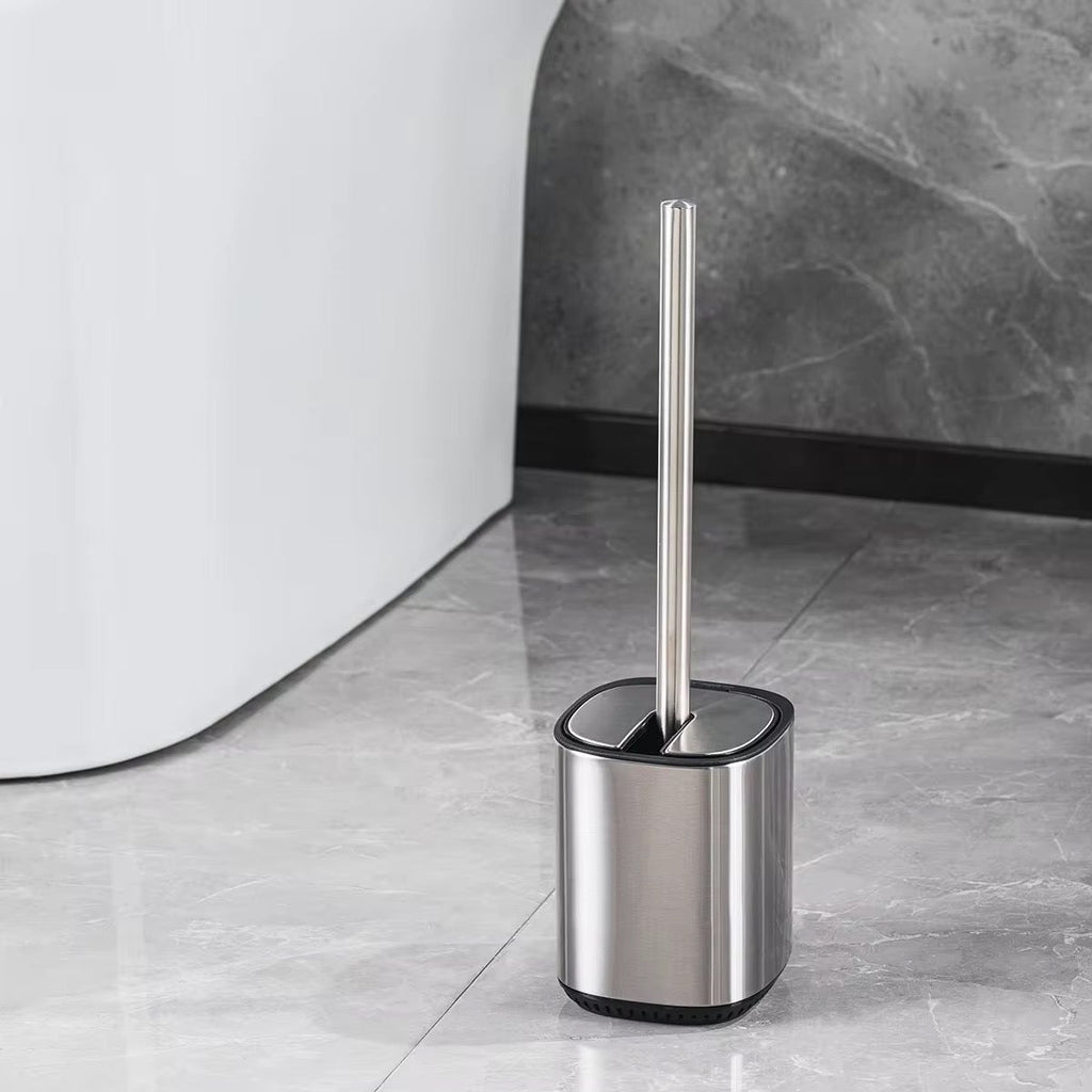 Bathlux Modern Stainless Steel Toilet Brush With Holder - Style Phase Home