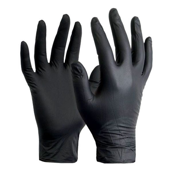 Black Nitrile Powder Free Gloves - Box of 100 - Style Phase Home