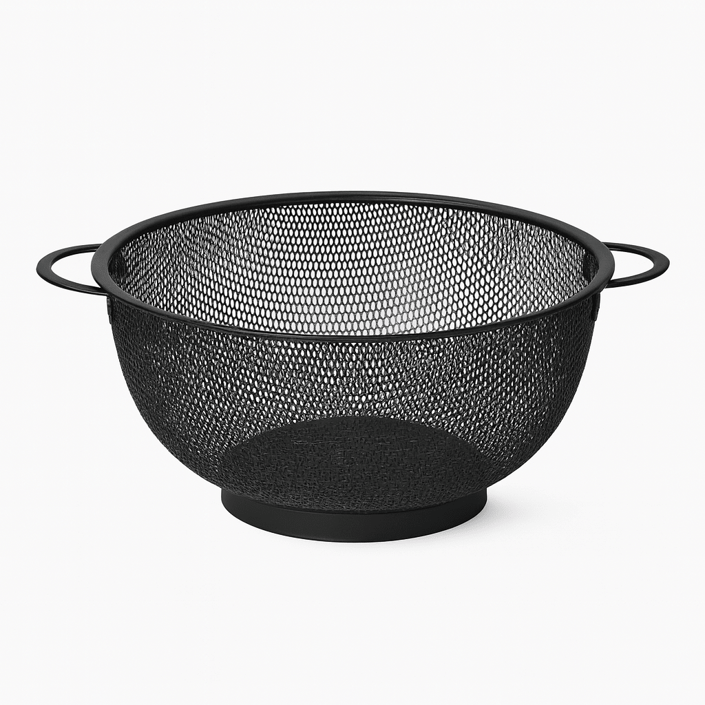 Black Stainless Steel Collander -28.5CM - Home Phase