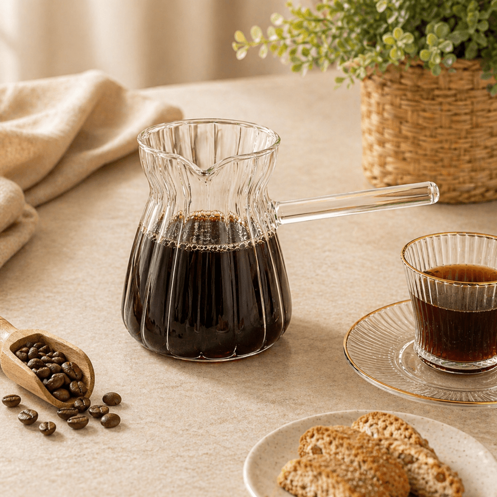 Borosilicate Glass Milk / Coffee - 400 ml - Home Phase