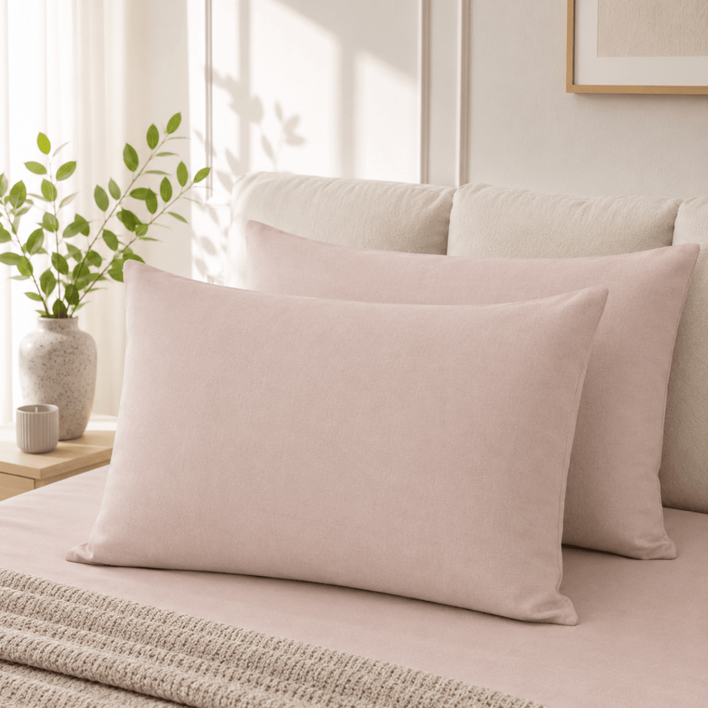 CASA 2 Pack Standard Polycotton Pillowcases - 45 x 70 cm - Home Phase