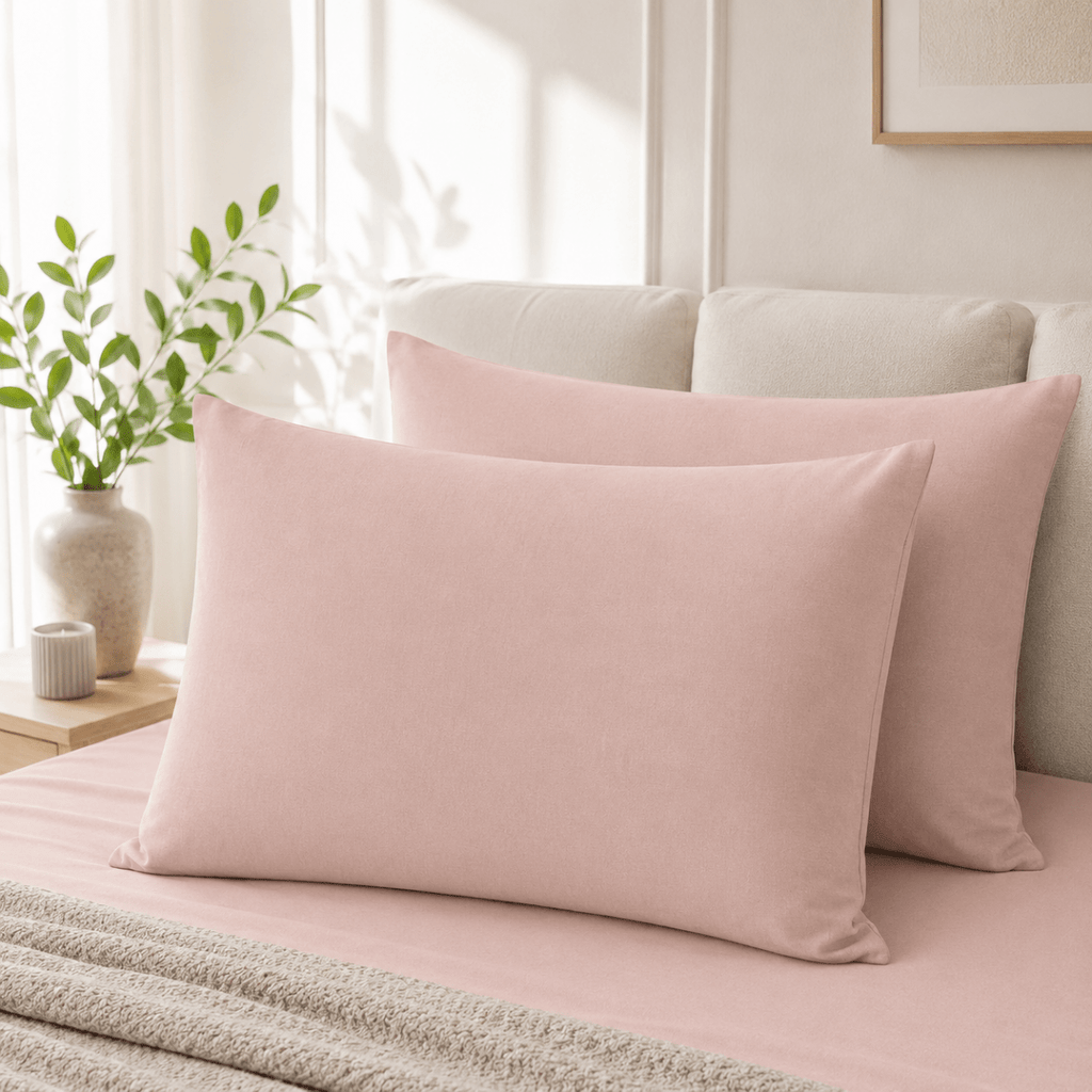 CASA 2 Pack Standard Polycotton Pillowcases - 45 x 70 cm - Home Phase