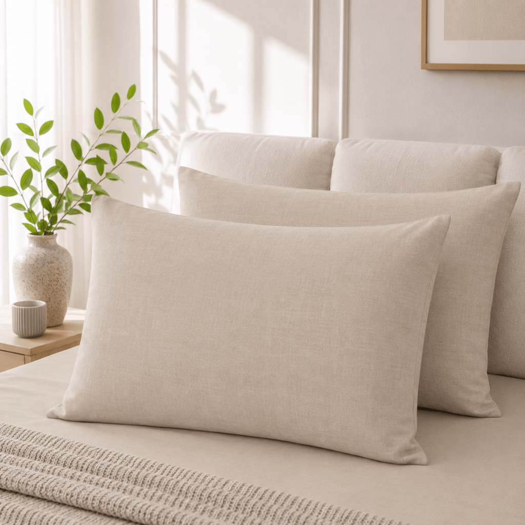 CASA 2 Pack Standard Polycotton Pillowcases - 45 x 70 cm - Home Phase