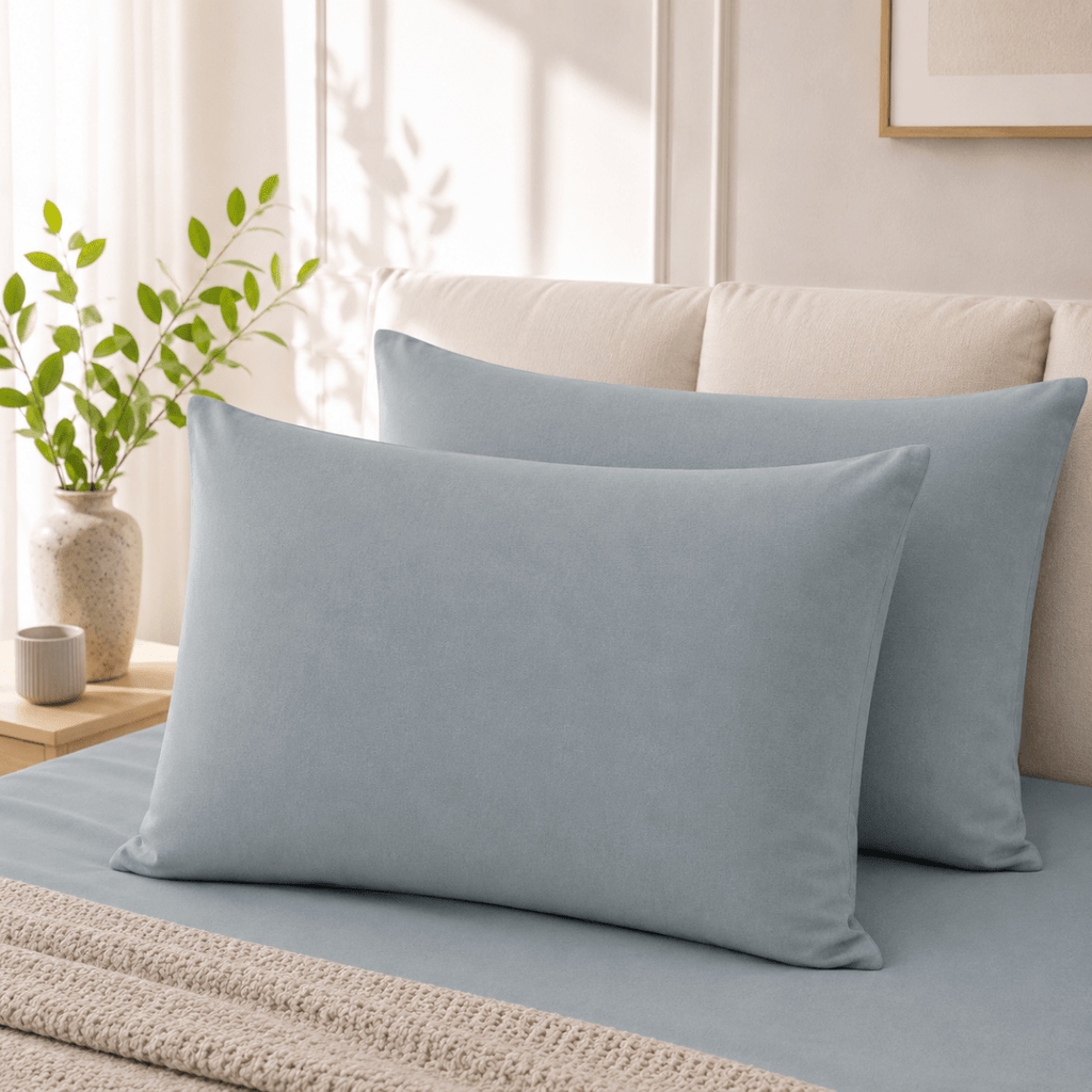 CASA 2 Pack Standard Polycotton Pillowcases - 45 x 70 cm - Home Phase