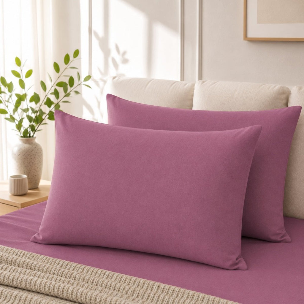 CASA 2 Pack Standard Polycotton Pillowcases - 45 x 70 cm - Home Phase
