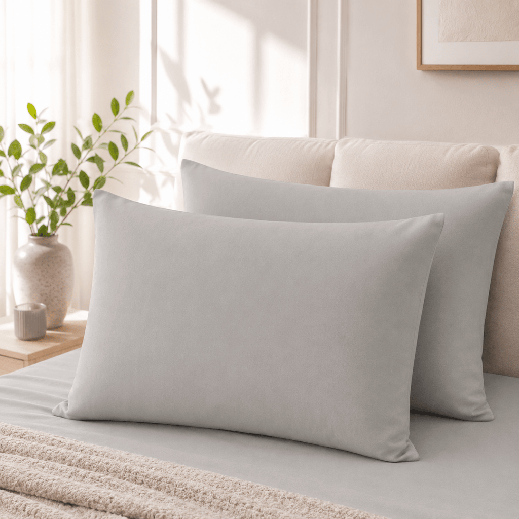 CASA 2 Pack Standard Polycotton Pillowcases - 45 x 70 cm - Home Phase