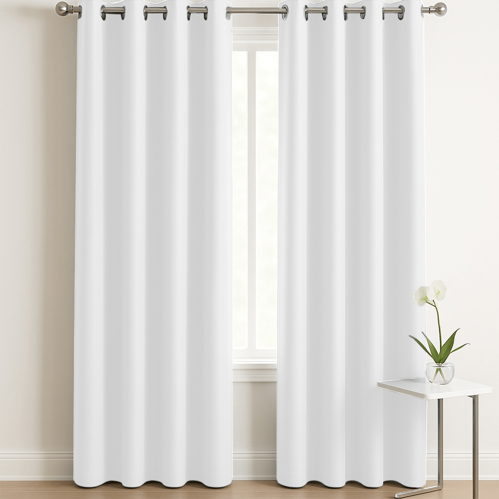 Casa Twin Pack Blockout Eyelet Curtain - 137 x 213 cm - Style Phase Home