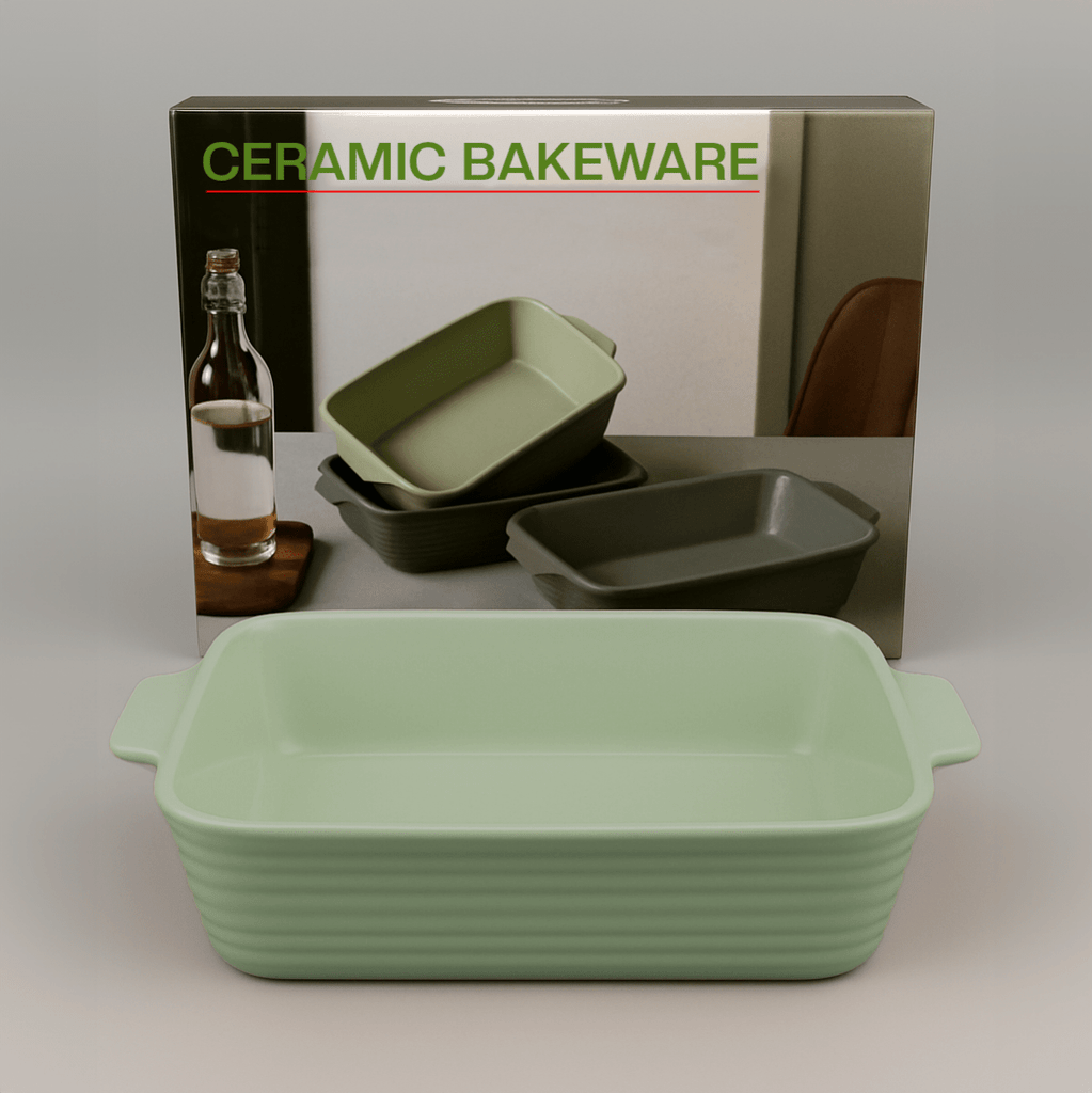 Ceramic Glazed Casserole Dish - 35 x 20 x 6 cm - Home Phase