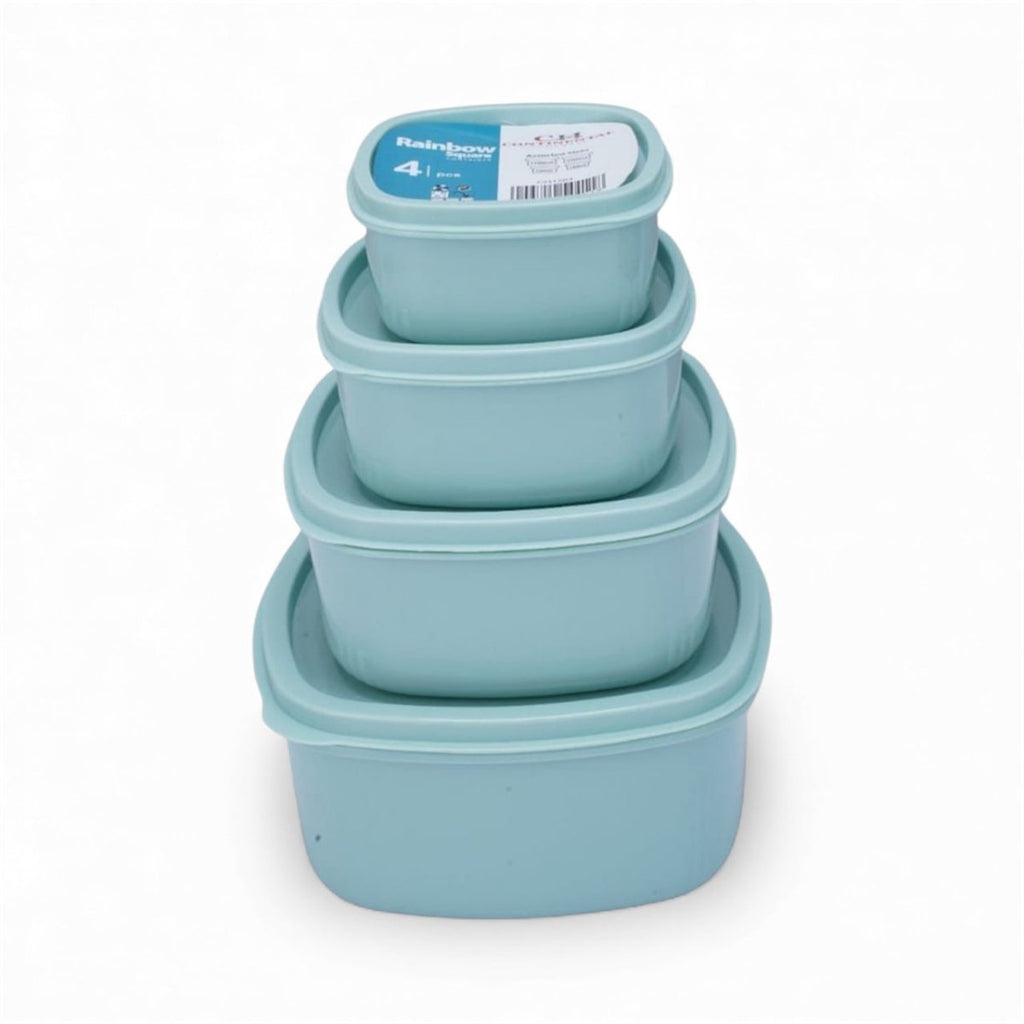 CH 4PC Pastel Square Container Set - Home Phase