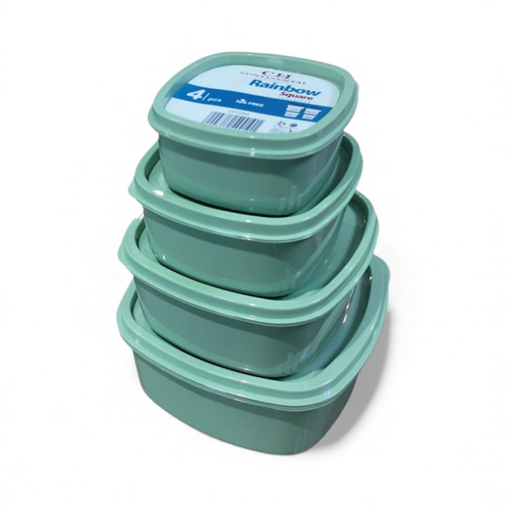 CH 4PC Pastel Square Container Set - Home Phase