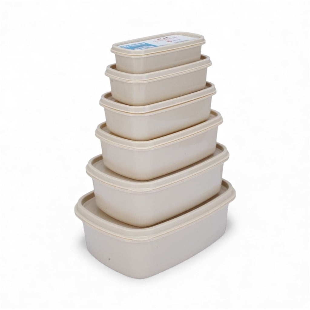 CH 6PC Pastel Rectangle Container Set - Home Phase