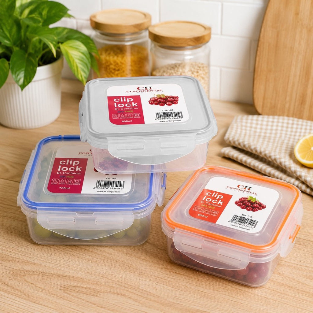 CH Square Clip Lock Container - 700ml - Home Phase