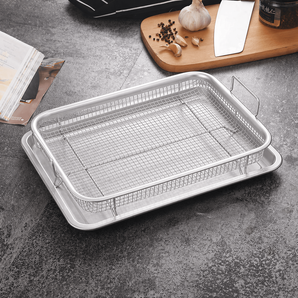 Copper Crisper Fryer Basket - Rectangle – Home Phase