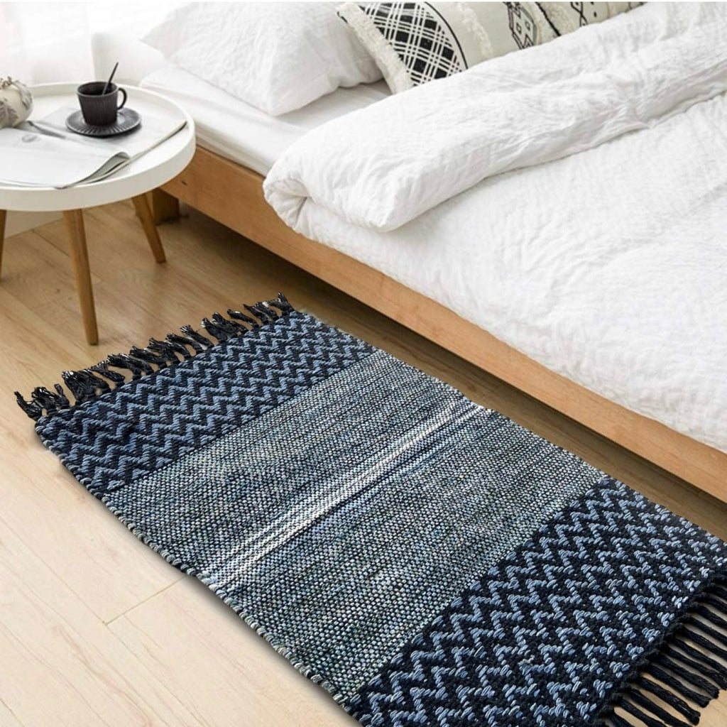 Cotton Stripe Chindi Rug - 50 x 80 cm - Style Phase Home