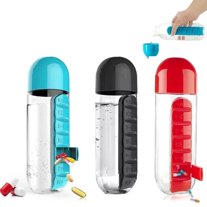 Creative Pill Water Bottle - 600 ml - Style Phase Home