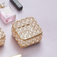 Crystal Rose Gold Jewellery Box – Home Phase
