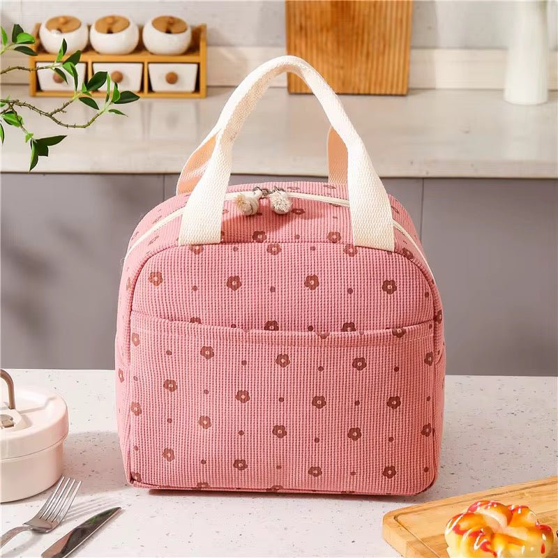 Cute Printed Insulated Lunch Bag - Home Phase