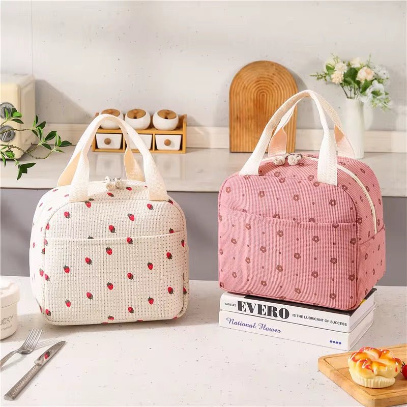 Cute Printed Insulated Lunch Bag - Home Phase