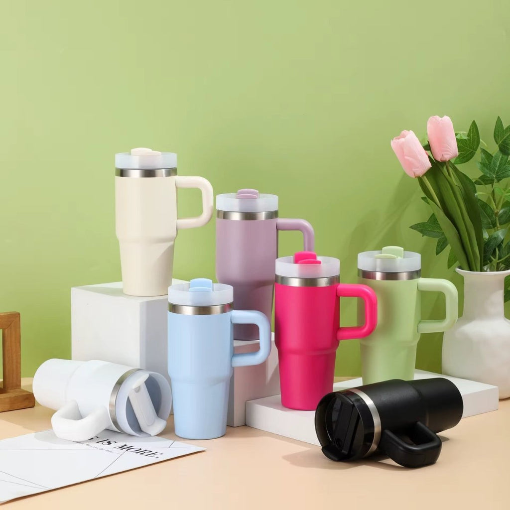 Cute Vacuum Insulated Stainless Steel Flask - 600 ml - Style Phase Home