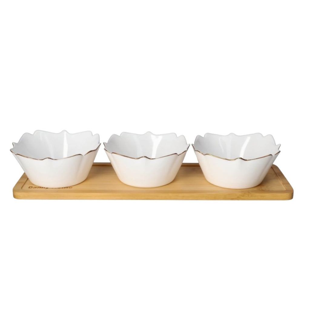 Danny Home 4PC Snack Bowl & Board Set - Style Phase Home