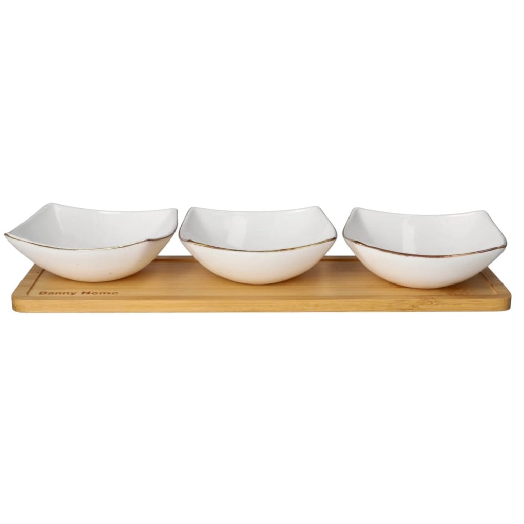 Danny Home 4PC Snack Bowl & Board Set - Style Phase Home