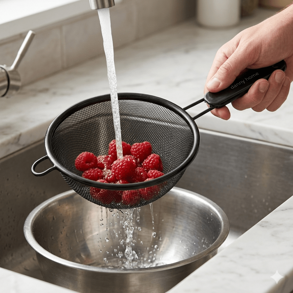 Danny Home Black Stainless Steel Sifter - Home Phase
