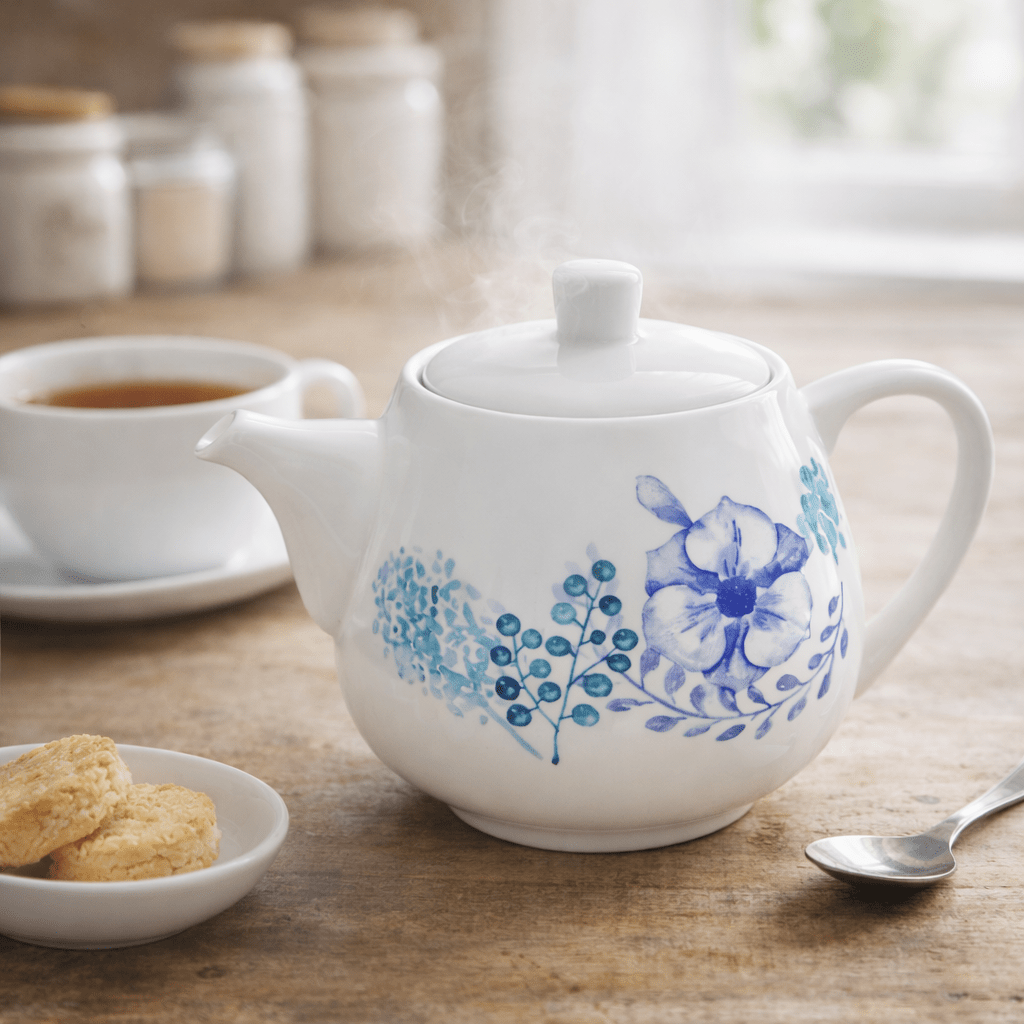 Danny Home Floral Porcelain Tea Pot 800 ml - Home Phase