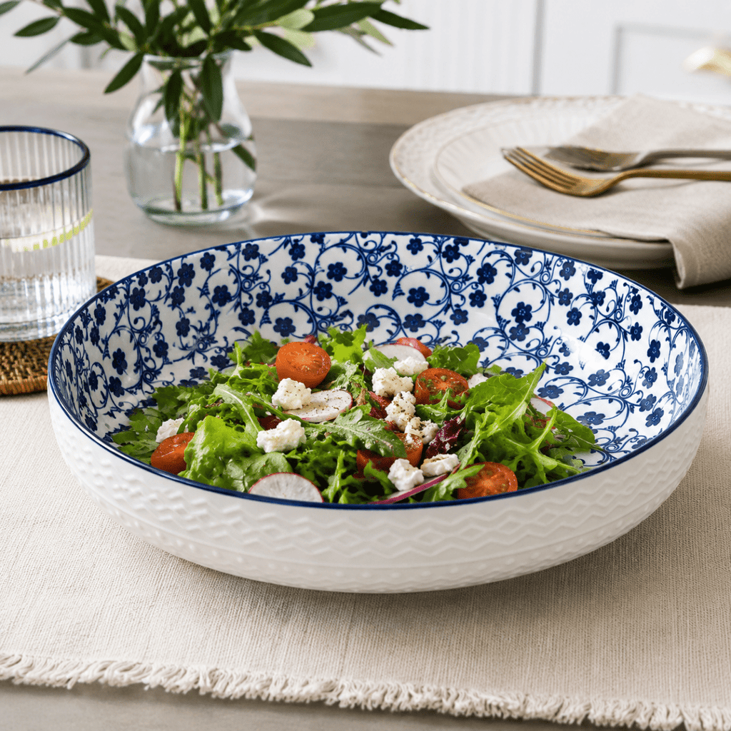Danny Home Large Ceramic Serving Bowl - 31 cm - Home Phase