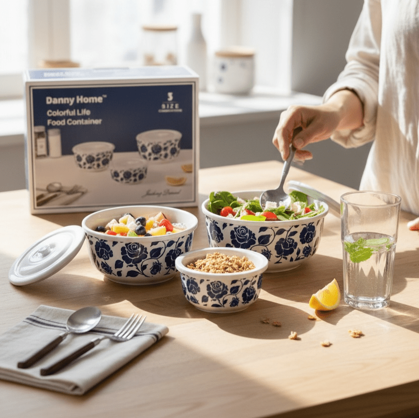 Danny Home Porcelain Container Set (Set of 3) – Home Phase