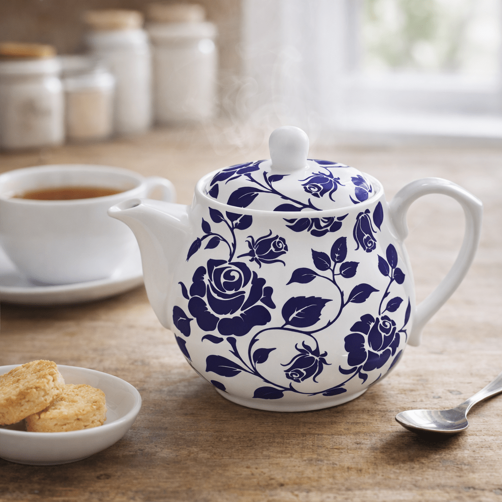 Danny Home Porcelain Floral Tea Pot - Home Phase
