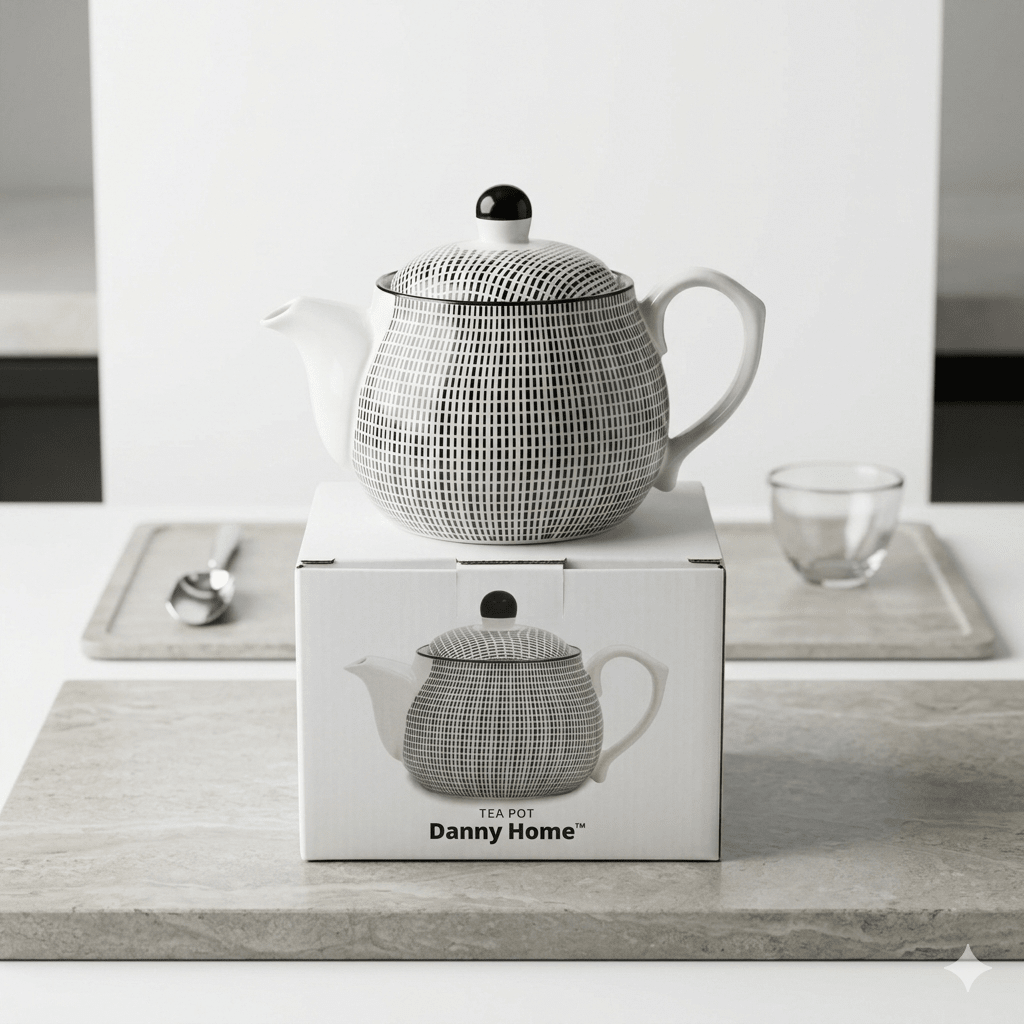 Danny Home Porcelain Teapot - 500ml - Home Phase