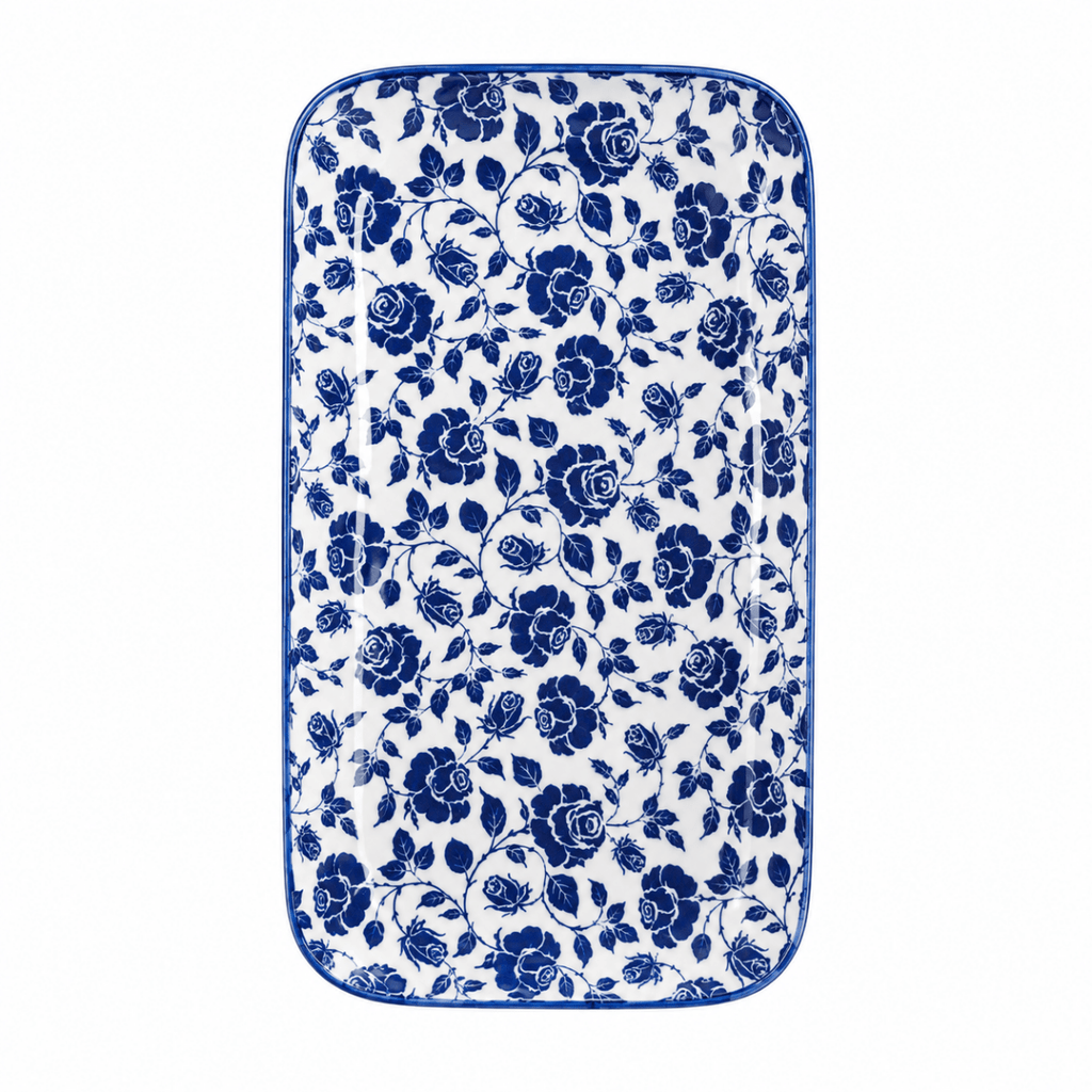 Danny Home Rectangular Ceramic Serving Platter - 36 x 21 x 3 cm - Home Phase