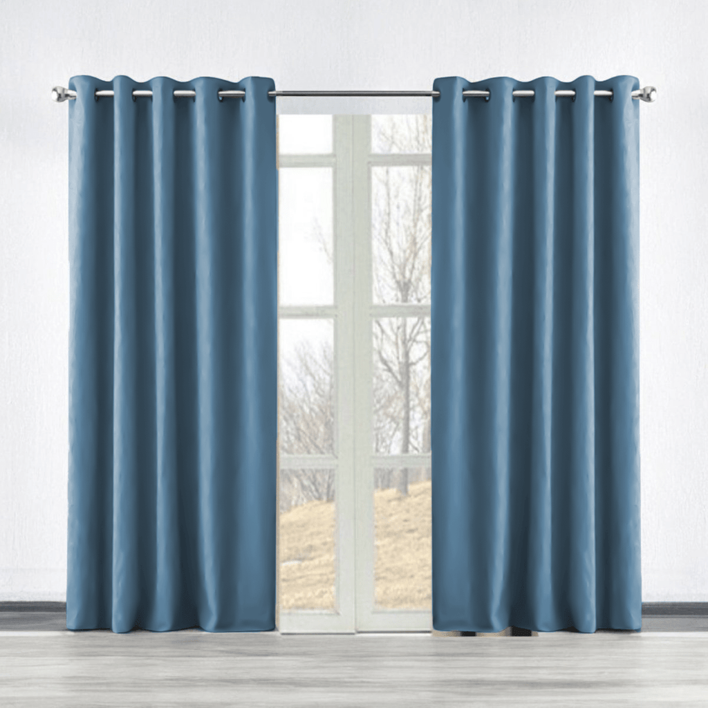 Danny Home Suede Blackout Eyelet Curtain - 130 x 260 cm - Style Phase Home