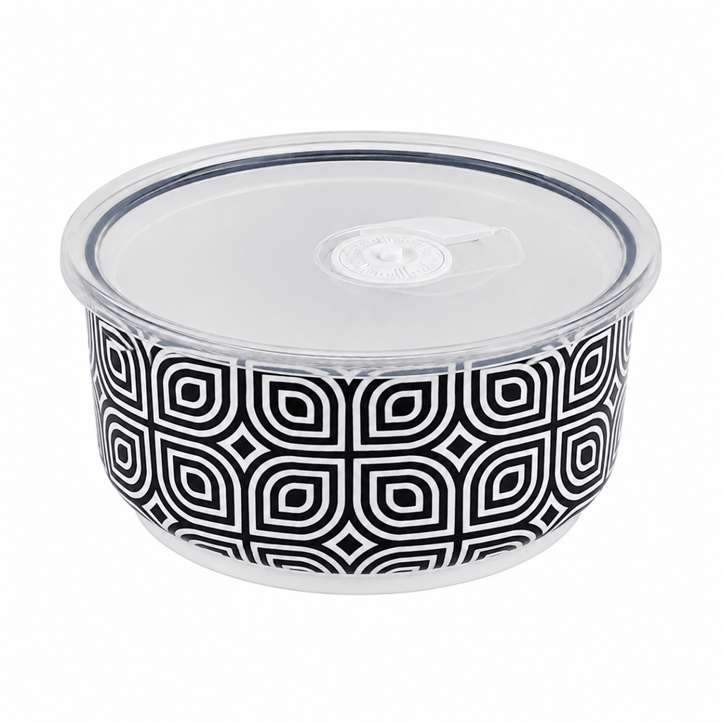 Danny Home Vibrant Ceramic Bowl With Lid - Home Phase