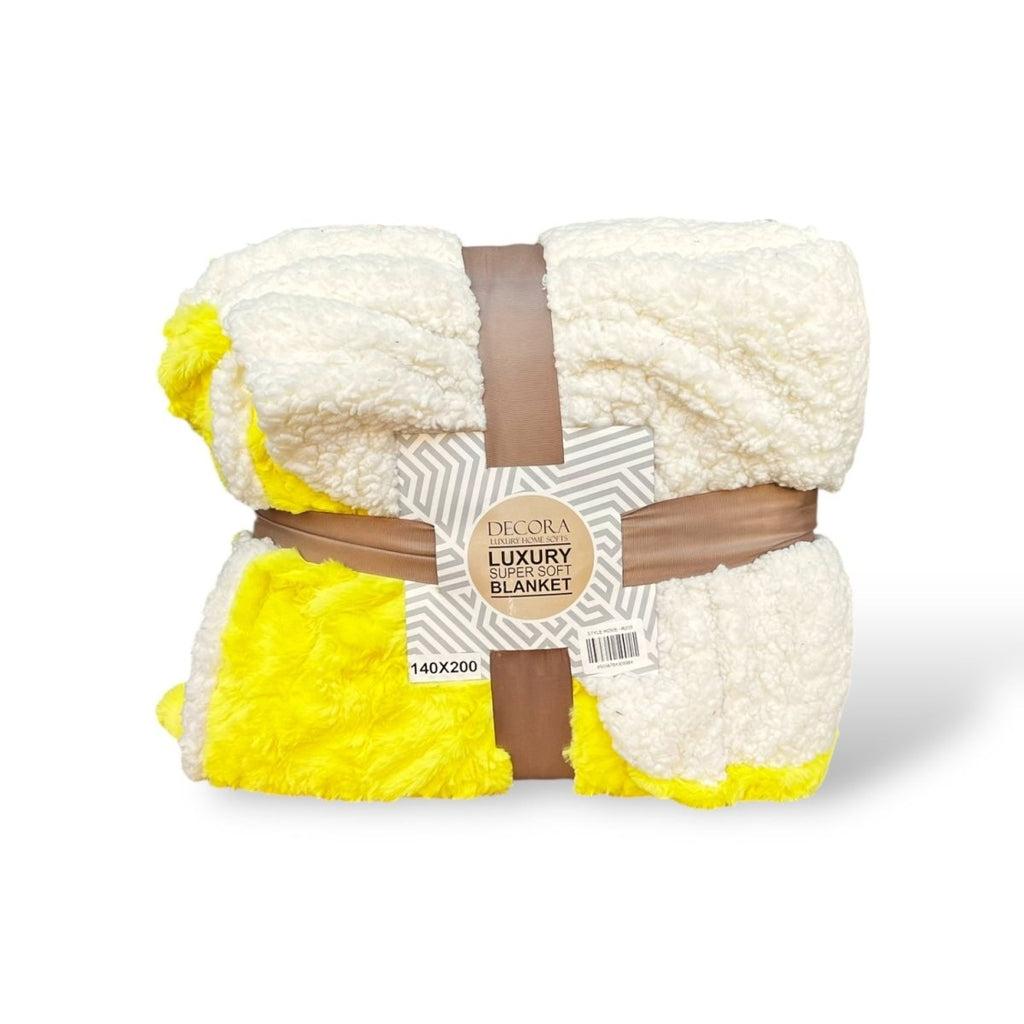 Decora Super Soft Sherpa Throw - 150 x 200 cm - Home Phase
