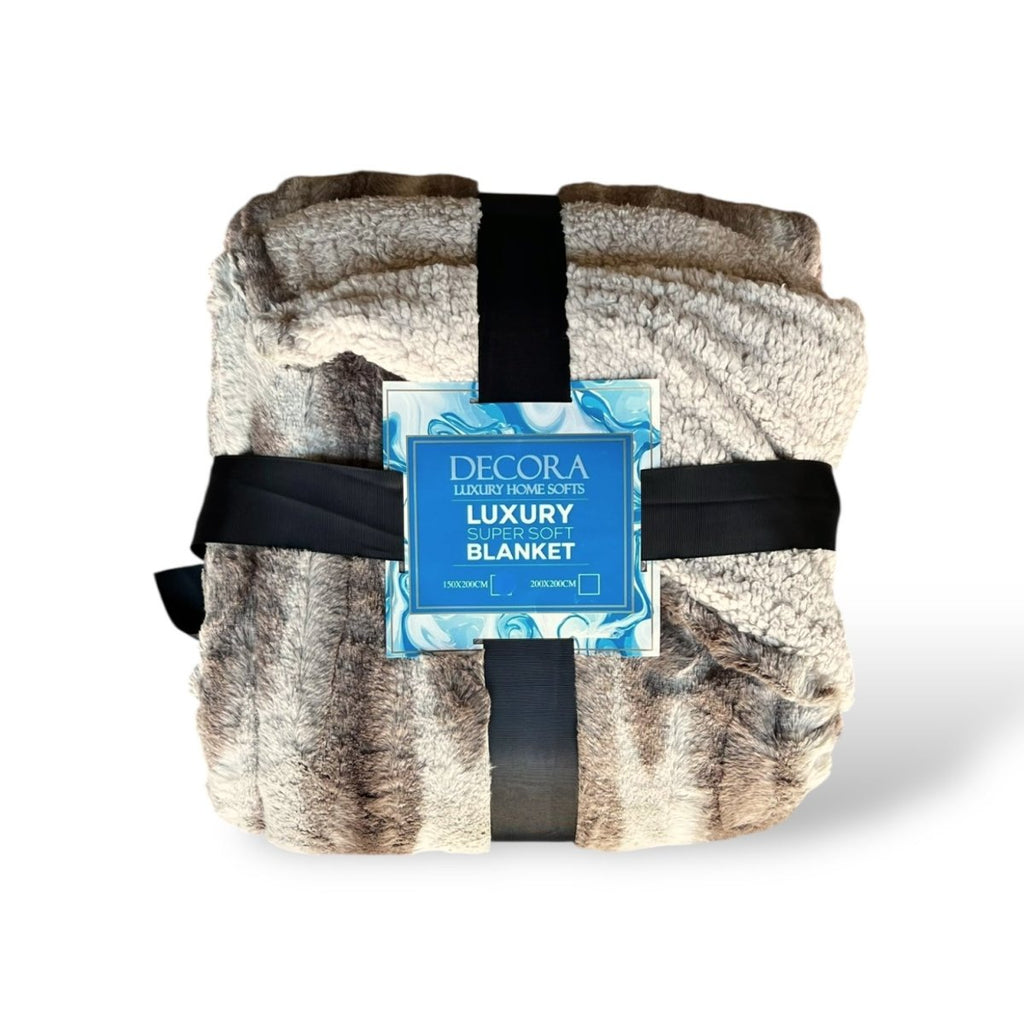 Decora Super Soft Sherpa Throw - 150 x 200 cm - Home Phase