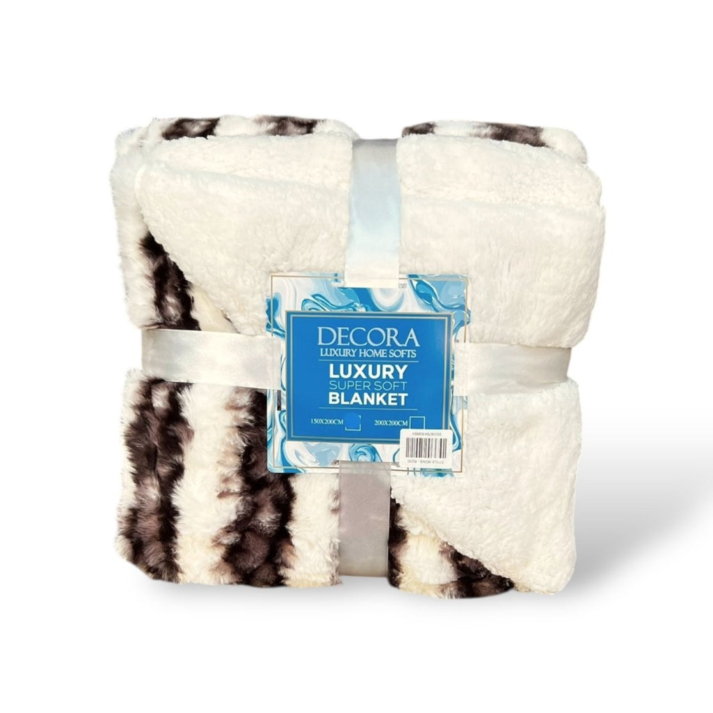 Decora Super Soft Sherpa Throw - 150 x 200 cm - Home Phase
